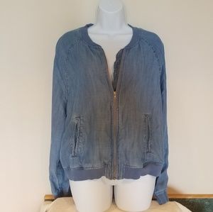 AEO denim look jacket size XL